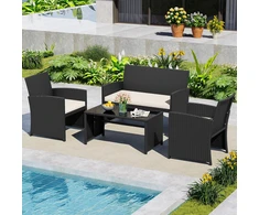 Promotions Lauko baldų komplektas 55,9x63,5x78,7 cm Balta rotangas