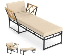 Promotions Lauko baldų komplektas, 75x65x66 cm, ruda, akacijos mediena