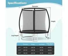 Promotions Lauko batutas, 366x269 cm, juodas