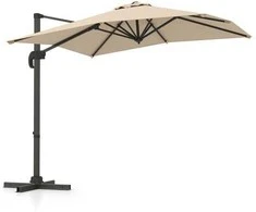 Promotions Lauko kampinis skėtis, 245x245x238 cm, smėlio spalvos