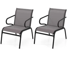 Promotions Lauko kėdžių rinkinys 2 vnt., 72x54x77 cm, Pilka