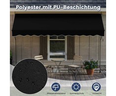 Promotions Lauko markizė, 400x210-300 cm, Juoda