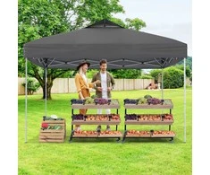 Promotions Lauko terasos pavėsinė, sulankstoma, 295x295 cm, pilka