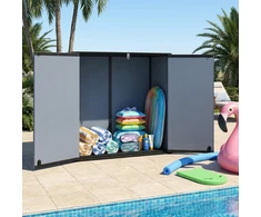 Promotions Lauko sandėliavimo angaras 119,4x64,8x116,8 cm juoda/pilka