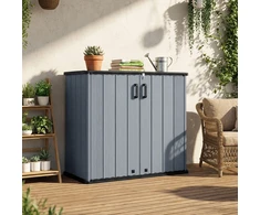 Promotions Lauko sandėliavimo angaras 119,4x64,8x116,8 cm juoda/pilka