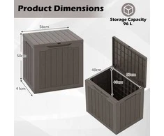 Promotions Lauko laikymo skrynia, 56x41x50,5 cm, ruda