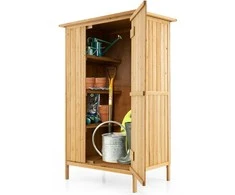Promotions Lauko sandėliavimo spintelė, 91x66x150 cm, natūrali