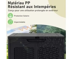Promotions Lauko saugojimo dėžė, 56x56x60,5 cm, juoda