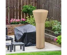 Promotions Lauko šildytuvo uždangalas 220x86x48 cm smėlio spalvos, vandeniui atspari oksfordo medžiaga