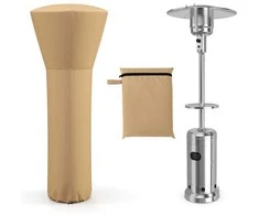 Promotions Lauko šildytuvo uždangalas 220x86x48 cm smėlio spalvos, vandeniui atspari oksfordo medžiaga
