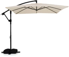 Promotions Lauko skėtis 244x244x244 cm Smėlio spalvos poliesterio audinys