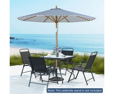 Promotions Lauko skėtis 270x270x254 cm Mėlynas Bambukas