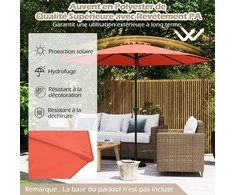 Promotions Lauko skėčiai, 290x253 cm, Smėlio spalvos