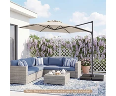Promotions Lauko skėtis 292x292x244 cm Smėlio spalvos