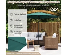 Promotions Lauko skėtis 303x253 cm Žalias