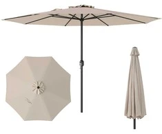 Promotions Lauko skėtis, 360x250 cm, smėlio spalvos