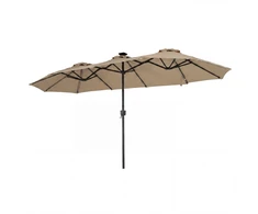 Promotions Lauko skėtis 396,2x213,4x231,1 cm Rudas