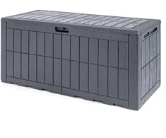 Promotions Lauko terasos dėžė 120 Gal 132x61x63,5 cm tamsiai ruda/pilka/juoda
