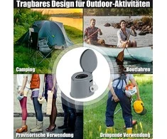 Promotions Lauko tualetas, 41x49x34 cm, pilkas