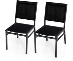 Promotions Lauko valgomojo kėdės, 61x45.7x87.6 cm, juodos spalvos
