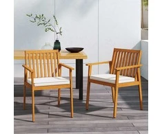 Promotions Lauko valgomojo kėdės 64x59x86 cm natūralios, akacijos mediena