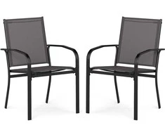 Promotions Lauko valgomojo kėdės, 61x57,5x89 cm, pilkos spalvos
