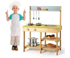 Promotions Lauko žaidimų virtuvėlė, 2 degikliai, natūrali