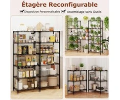 Promotions Lentyna, 59x34x150 cm, Juoda, Metalas