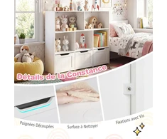 Promotions Lentyna Saugojimo Vienetas 100x33x90 cm Balta Medinė Organizatorius