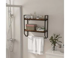 Promotions Lentyna virš tualeto, 58.4x20.3x58.4 cm, ruda, metalinis rėmas