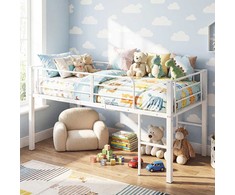 Promotions Loft lovos rėmas, 198.5x96x88 cm, balta, metalas