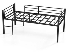 Promotions Loft lovos rėmas 198,5x96x88 cm juodas, metalas