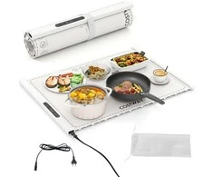 Promotions Elektrinė maisto šildymo kilimėlis, sulankstomas silikono, baltas