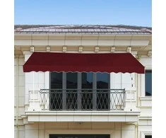 Promotions Ištraukiamas markizė, 350 cm pločio, vyno raudonos spalvos