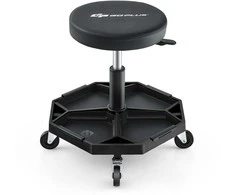 Promotions Riedanti mechaniko kėdė, 50.8x50.8x40.6 cm, juoda ir raudona