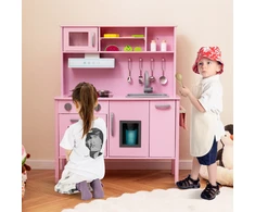 Promotions Medinė žaidimų virtuvėlės rinkinys rožinė