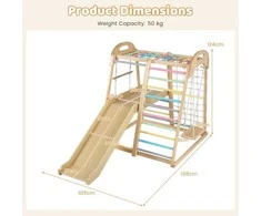 Promotions Medinis Montessori laipiojimo žaidimų rinkinys, 198x105x124 cm, daugiakampis