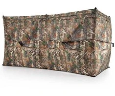 Promotions Medžioklės slėptuvė, permatoma sienelė su šuns durelėmis, 241,3x119,4x119,4 cm, maskuojanti