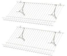 Promotions Spinta lentynos, 61x30x2,5 cm, balta