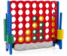 Promotions Milžiniškas 4 eilutėje žaidimo rinkinys 42 dalys 124,5x38x101,6 cm raudona/mėlyna