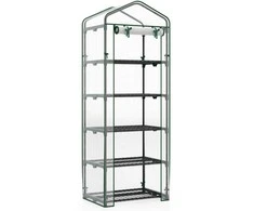 Promotions Mini šiltnamis 68,6x48,3x190,5 cm baltas, metalas
