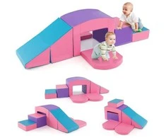 Promotions Minkšti putplasčio statybiniai blokeliai, 60x40x45,5 cm, violetinė rožinė