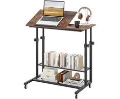 Promotions Mobilus sėdėjimo ir stovėjimo stalas, 80x50x63-89 cm, rudos spalvos