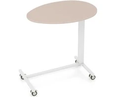 Promotions Mobilus stovimas rašomasis stalas, 76x50x74-108 cm, rožinė ir balta