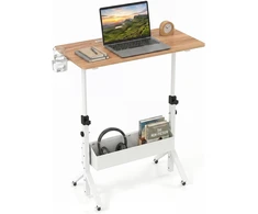 Promotions Mobilus stovimas stalas, aukščio reguliavimas, 80x40x70-117 cm, natūralus