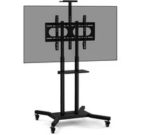 Promotions Mobilus televizoriaus stovas, 78x78x150-188 cm, juodas