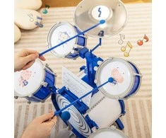Promotions Mokomasis mušamasis muzikos instrumentas žaislas, 67x35x65 cm, mėlynas