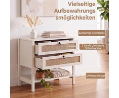 Promotions Naktiniai staliukai, rinkinys 2 vnt., 68x40x65 cm, balintos ąžuolo spalvos