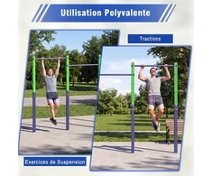 Promotions Nuleidžiamas traukos skersinis, reguliuojamas 5 lygiais, 80-172 cm, mėlynas