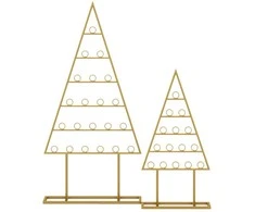 Promotions Nuotraukų kortelių laikikliai, kalėdinės eglutės formos, 55x14x112,5 cm ir 38x11,5x76 cm, juoda